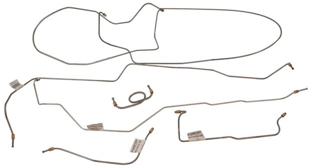 Brake line kit Must.66 drum 2 x exh in the group Ford/Mercury / Ford Mustang 65-73 / Brake system / Brake lines / Brake line Mustang 65-66 at VP Autoparts AB (CT-MU1065)