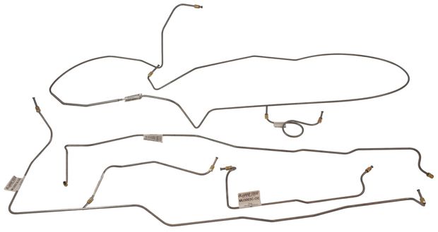Brake line kit Must.64-65 drum 2 x exh in the group Ford/Mercury / Ford Mustang 65-73 / Brake system / Brake lines / Brake line Mustang 65-66 at VP Autoparts AB (CT-MU1067)