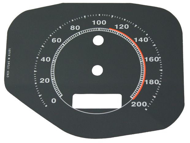 Decal Speedometer 70 Std KM (overlay) in the group Ford/Mercury / Ford Mustang 65-73 / Stripe kits/decals / Decals / Speedometer overlays at VP Autoparts AB (D0ZF-17265-KM)