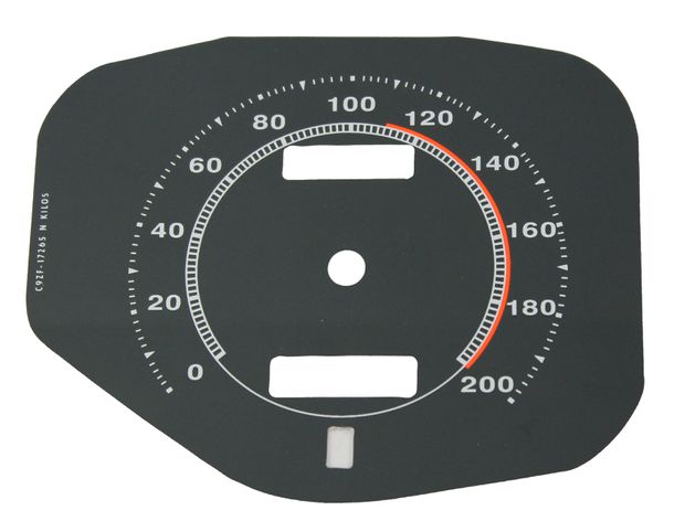Decal Speedometer 70 DL/M1 KM (overlay) in the group Ford/Mercury / Ford Mustang 65-73 / Stripe kits/decals / Decals / Speedometer overlays at VP Autoparts AB (D0ZF-17265-KMM1)