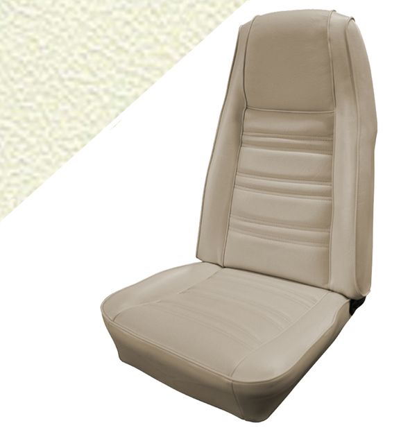 Upholstery Mustang 70 CV full set, white in the group Ford/Mercury / Ford Mustang 65-73 / Interior / Upholstery front/rear seat / Upholstery Mustang 70 at VP Autoparts AB (D0ZZ-7662900-WT)