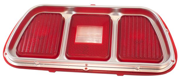 Taillight lens 71-73 with logo in the group Ford/Mercury / Ford Mustang 65-73 / Electrical components/lights / Lights / Rear light Mustang 69-73 at VP Autoparts AB (D1ZZ-13450-OE)