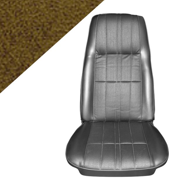 Upholstery  Mu.71-73 FB DLX Ginger in the group Ford/Mercury / Ford Mustang 65-73 / Interior / Upholstery front/rear seat / Upholstery Mustang 71-73 at VP Autoparts AB (D1ZZ-632900-DLGI)