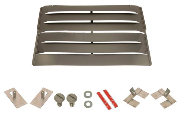 Rear Window Louver 71-73 FB w/mounts in the group Ford/Mercury / Ford Mustang 65-73 / Body / Roof/deck / Roof & deck Mustang 71-73 at VP Autoparts AB (D1ZZ-6344268-K)