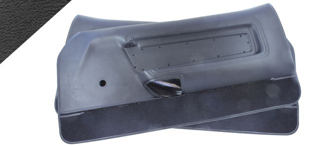 Door panels de Luxe 71-73 black in the group Ford/Mercury / Ford Mustang 65-73 / Interior / Door panels / Door panels Mustang 71-73 at VP Autoparts AB (D1ZZ-6523942-BKD)