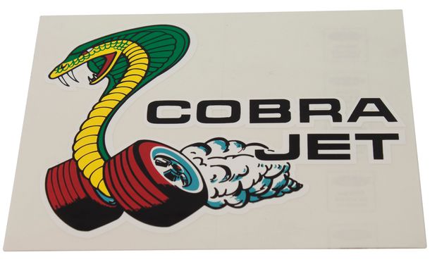 Decal Cobra Jet Window Sticker in the group Ford/Mercury / Ford Mustang 65-73 / Stripe kits/decals / Decals / Body & glass decals at VP Autoparts AB (DF0393)