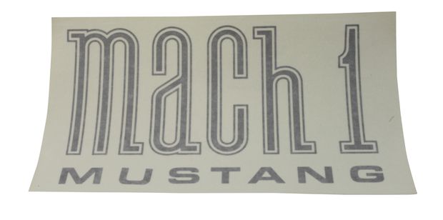 Decal front fender Mach1 argent text 71- in the group Ford/Mercury / Ford Mustang 65-73 / Stripe kits/decals / Decals / Body & glass decals at VP Autoparts AB (DF0676)