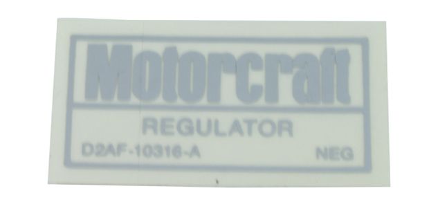 Decal voltage regulator w.o. A/C in the group Ford/Mercury / Ford Mustang 65-73 / Stripe kits/decals / Decals / Engine compartment at VP Autoparts AB (DF0970)