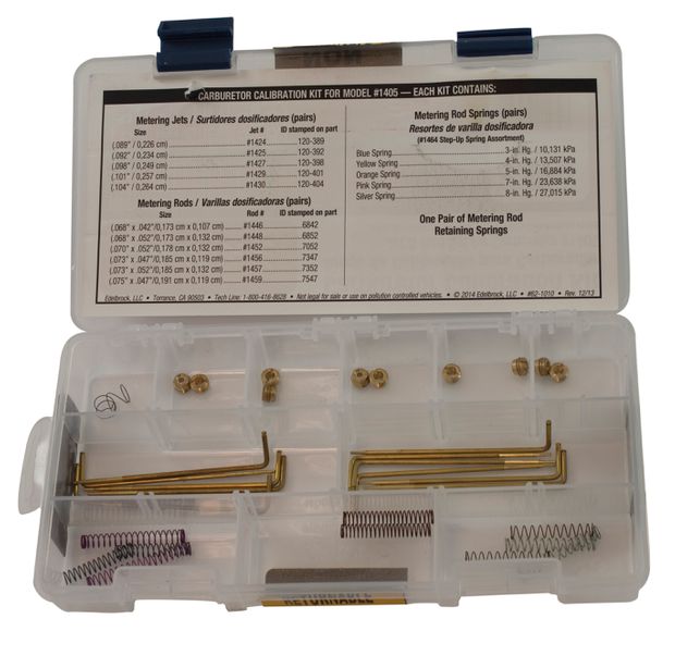 Calibration Kit Edelbrock Carb 1405/9905 in the group Ford/Mercury / Ford Mustang 65-73 / Fuel system / Carburettor / Edelbrock at VP Autoparts AB (EDL1479)