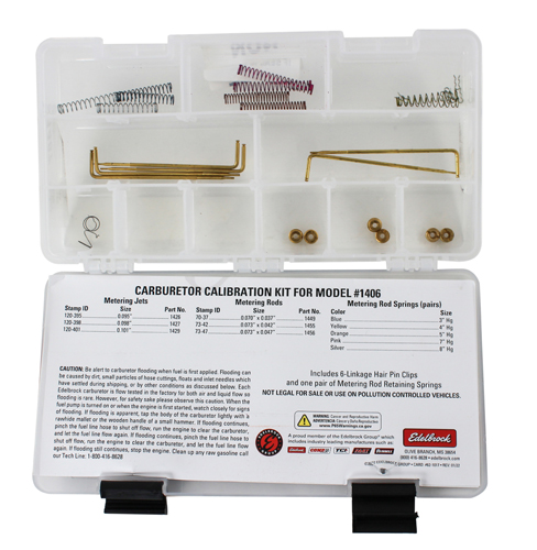 Calibration Kit Edelbrock Carb 1406/9906 in the group Ford/Mercury / Ford Mustang 65-73 / Fuel system / Carburettor / Edelbrock at VP Autoparts AB (EDL1487)