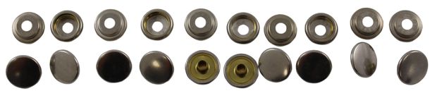 Snap Fastener Kit Nickel (10) in the group Ford/Mercury / Ford Mustang 65-73 / Interior / Hardware interior / Interior hardware 67-68 at VP Autoparts AB (F-5008-VP)