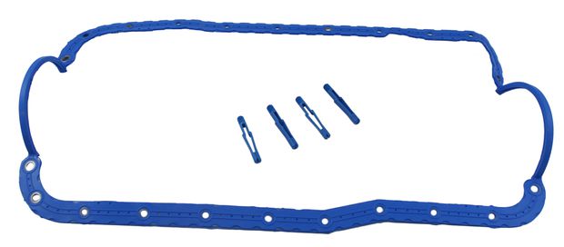 Gasket Oil Pan 1pc Rubber Ford 302 86-01 in the group Ford/Mercury / Engines Ford/Mercury / ATK CRATE / Lubricating system ATK Crate at VP Autoparts AB (F5TZ-6710-CB)