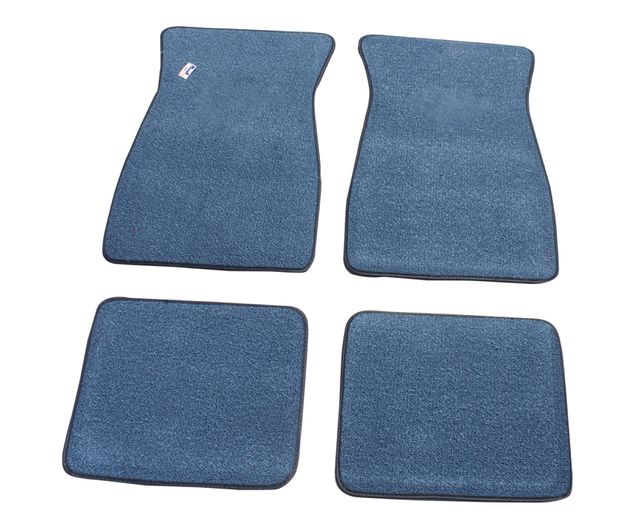 Carpet set 4pc textile  NO logo blue 64- in the group Ford/Mercury / Ford Mustang 65-73 / Interior / Mats/carpets / Floormats/carpets / Accessory mats/carpets Mustang at VP Autoparts AB (FM30FB)