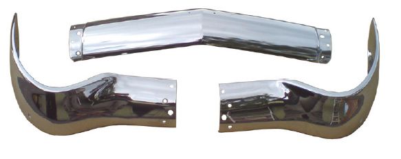 Bumper front Chevy 56 (set/3) in the group General Motors / Chevrolet 55-57 / Body / Bumpers Chevrolet 1955-57 at VP Autoparts AB (GM56BF-K3)