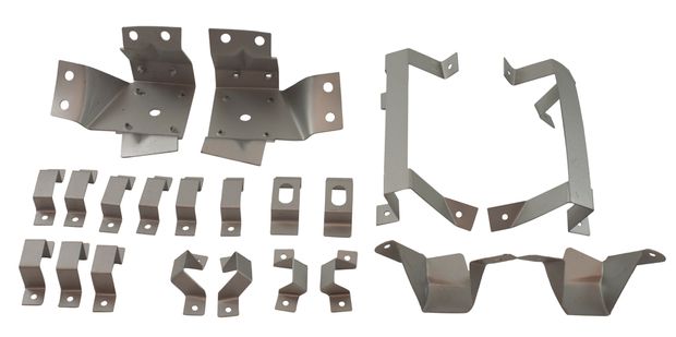 Trim bracket set Mustang 67-68 FB 21 pc in the group Ford/Mercury / Ford Mustang 65-73 / Interior / Hardware interior / Interior hardware 67-68 at VP Autoparts AB (GTM-3643ZK)