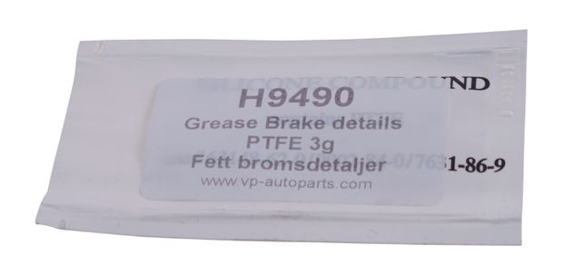 Grease Brake details PTFE 3g in the group Volvo / 140/164 / Brake system / Master brake cylinder/brake line / Hydraulic brake lines 140 B20A/B 71-74 at VP Autoparts AB (H9490)