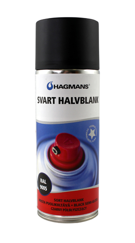 Lack svart halvblank 400 ml spray i gruppen Volvo / 940/960 / vrigt / Vax/lim/vtskor / Lack/frg 900 hos VP Autoparts AB (HG11439)