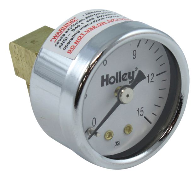 Holley Fuel Pressure Gauge Mechanical in the group Ford/Mercury / Ford Mustang 65-73 / Fuel system / Carburettor / Holley at VP Autoparts AB (HLY-26-500)