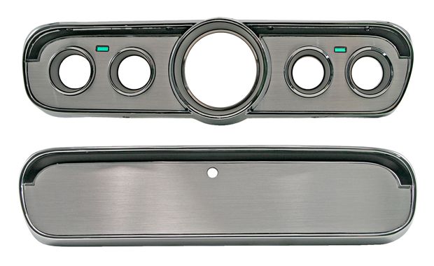 Dash Bezel & Glove Box Door Alu Kit in the group Ford/Mercury / Ford Mustang 65-73 / Electrical components/lights / Instrument/relay / Instrument bezels Mustang 65-73 at VP Autoparts AB (KIT-INT-AL)