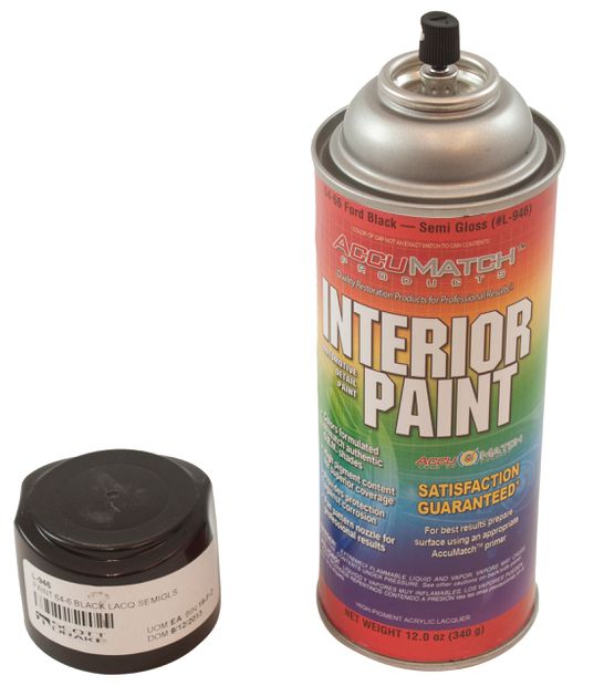 Interior paint black semi gloss 64-66 in the group Ford/Mercury / Ford Mustang 65-73 / Interior / Vinyl dye/interior paint / Interior paint at VP Autoparts AB (L-946)