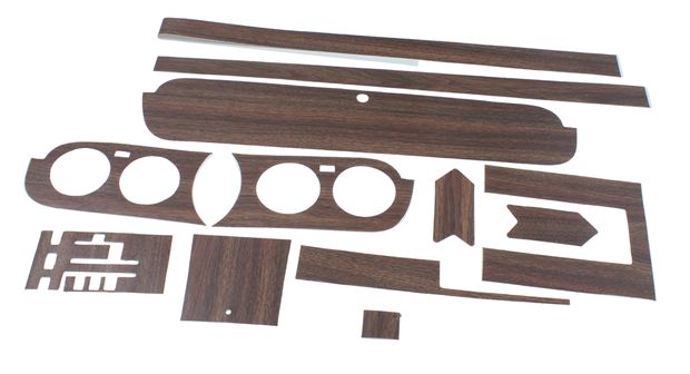 Wood grain tapesats inredning Mustang 65-66 i gruppen Ford/Mercury / Ford Mustang 65-73 / Inredning / Instrumentpanel / Instrumentpanel prydnadslister/inlgg hos VP Autoparts AB (M127WG)