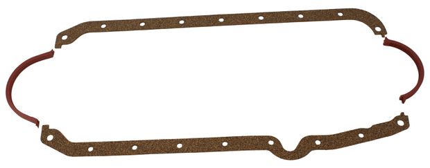 Oil pan gasket Chevy SB 57-74 in the group General Motors / Engines GM / Chevrolet small block V8 / Gaskets Chevrolet small block at VP Autoparts AB (MG-OS21021)
