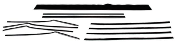 Felt kit Chevrolet 55-57 2-D Hardtop in the group General Motors / Chevrolet 55-57 / Body / Rubber/weather stripping / Rubber W/S Chevrolet 55-57 at VP Autoparts AB (MON-C149)