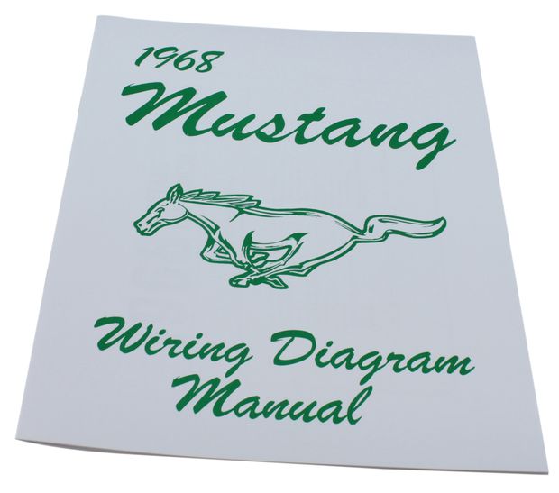 Wiring diagram Mustang 1968 in the group Ford/Mercury / Ford Mustang 65-73 / Electrical components/lights / Wiring/wiring diagram / Wiring diagrams Mustang 65-73 at VP Autoparts AB (MP0004)
