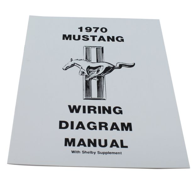 Wiring diagram Mustang 1970 in the group Ford/Mercury / Ford Mustang 65-73 / Electrical components/lights / Wiring/wiring diagram / Wiring diagrams Mustang 65-73 at VP Autoparts AB (MP0006)