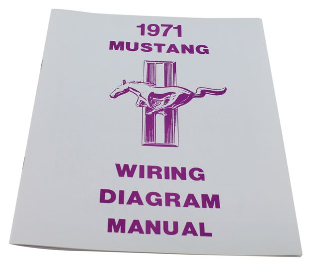 Wiring diagram Mustang 1971 in the group Ford/Mercury / Ford Mustang 65-73 / Electrical components/lights / Wiring/wiring diagram / Wiring diagrams Mustang 65-73 at VP Autoparts AB (MP0007)