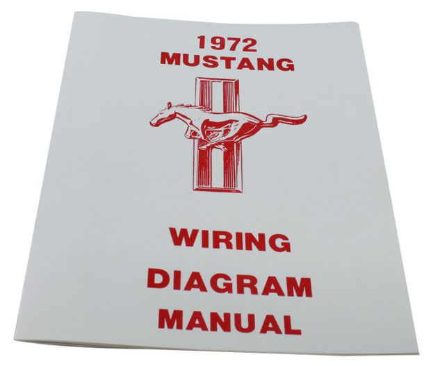 Wiring diagram Mustang 1972 in the group Ford/Mercury / Ford Mustang 65-73 / Electrical components/lights / Wiring/wiring diagram / Wiring diagrams Mustang 65-73 at VP Autoparts AB (MP0008)