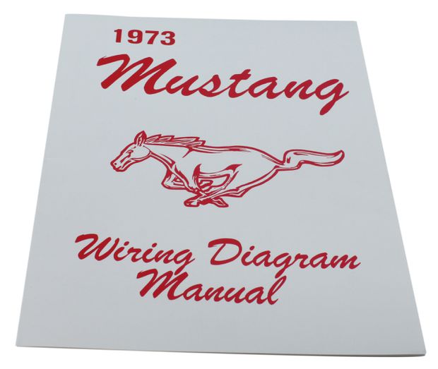 Elschema Mustang 1973 i gruppen Ford/Mercury / Ford Mustang 65-73 / Elsystem/belysning / Kablage/ledningar/elscheman / Litteratur elsystem Mustang 65-73 hos VP Autoparts AB (MP0009)