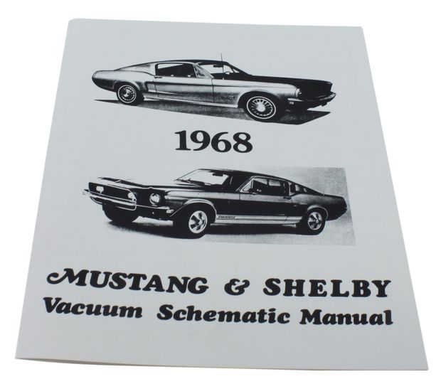 Manual vakuumschema 68 Mustang i gruppen Tillbehr / Litteratur / Handbcker/Manualer Ford/Mercury hos VP Autoparts AB (MP0151)