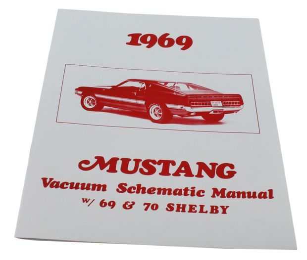 Manual vacuum scheme 69 Mustang in the group Accessories / Literature / Manuals Ford/Mercury at VP Autoparts AB (MP0152)