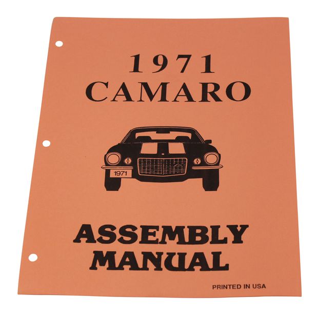 Assembly Manual Camaro 71 i gruppen Tillbehr / Litteratur / Handbcker/Manualer GM hos VP Autoparts AB (MP0202)