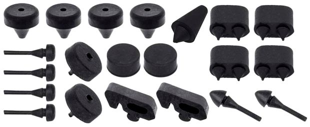 69 Camaro RS Rubber Stopper Kit in the group General Motors / Camaro/Firebird 67-81 / Body / Rubber/weather stripping / Rubber gaskets/bumps Camaro 67-69 at VP Autoparts AB (OER-K88062)