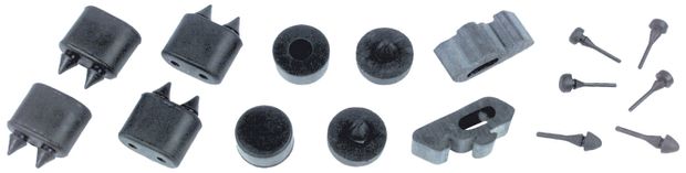 67-68 Camaro Standard Rubber Stopper Kit in the group General Motors / Camaro/Firebird 67-81 / Body / Rubber/weather stripping / Rubber gaskets/bumps Camaro 67-69 at VP Autoparts AB (OER-K88065)