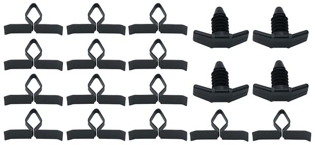 Clipssats huvlist bakre Camaro 70-81 i gruppen General Motors / Camaro/Firebird 67-81 / Karosseri / Gummilister / Fstelement gummidetaljer Camaro 67-81 hos VP Autoparts AB (OER-R686)