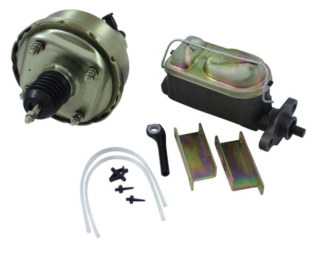 Brake booster 64-66 with dual M-cyl  A/T in the group Ford/Mercury / Ford Mustang 65-73 / Brake system / Master cylinder/booster / Brake booster/kits Mustang 65-66 at VP Autoparts AB (PB65AT2MC)