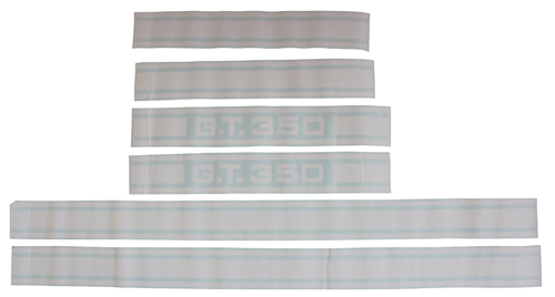Stripe kit Shelby GT 350 66-68 white in the group Ford/Mercury / Ford Mustang 65-73 / Stripe kits/decals / Stripe kits at VP Autoparts AB (S2MS-16224-B)