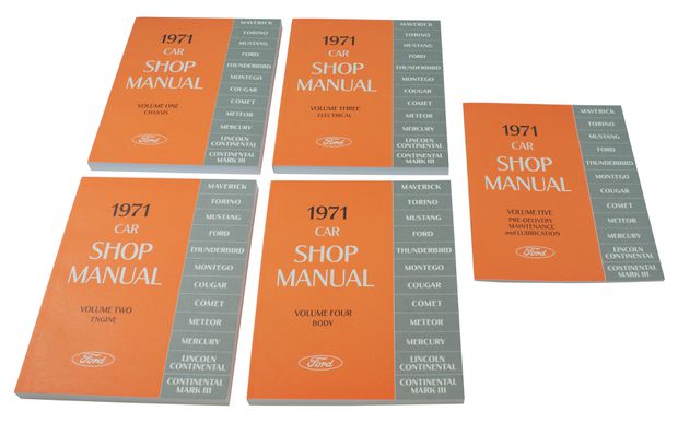 Workshop manual Mustang 1971 in the group  /  / Literature at VP Autoparts AB (SM71)