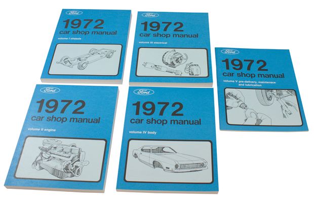 Verkstadsbok Mustang 1972 i gruppen  /  / Litteratur hos VP Autoparts AB (SM72)