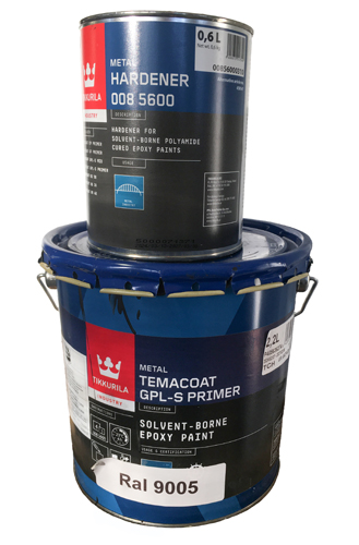 Temacoat Primer RAL 9005 (2,2 liter) i gruppen Tillbehr / Lack/frg / vrigt frg / vrig frg hos VP Autoparts AB (TEM-GPL9005)