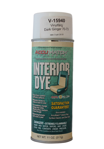 Vinyl dye Dark Ginger 70-73 in the group Ford/Mercury / Ford Mustang 65-73 / Interior / Vinyl dye/interior paint / Vinyl dye at VP Autoparts AB (V-15940)