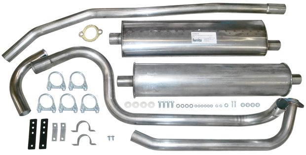 Exhaust system 544 62-66 B18 Stainless in the group Volvo / PV/Duett / Fuel/exhaust system / Exhaust system / Exhaust system 544 B18 1962-66 at VP Autoparts AB (VO30201)