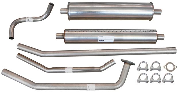 Exhaust single pipe 445/210 B18A SS in the group Volvo / PV/Duett / Fuel/exhaust system / Exhaust system / Exhaust system 210 B18 1962-66 at VP Autoparts AB (VO30301)