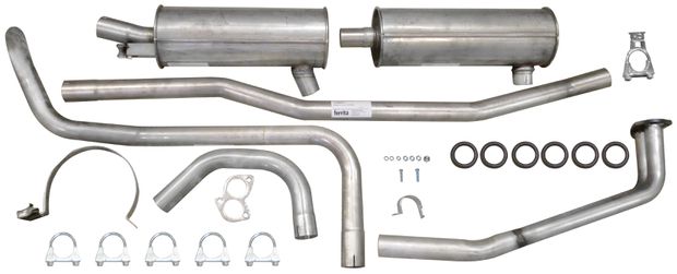 Exhaust system 140 67-73 SS in the group Volvo / 140/164 / Fuel/exhaust system / Exhaust system / Exhaust system 140 1967-73 B18/B20 A/B/D at VP Autoparts AB (VO40001)