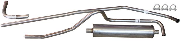 Exhaust system 444 53-56/08 B4B SS in the group Volvo / PV/Duett / Fuel/exhaust system / Exhaust system / Exhaust system 444 B4B 1954-56 at VP Autoparts AB (VO920-02)