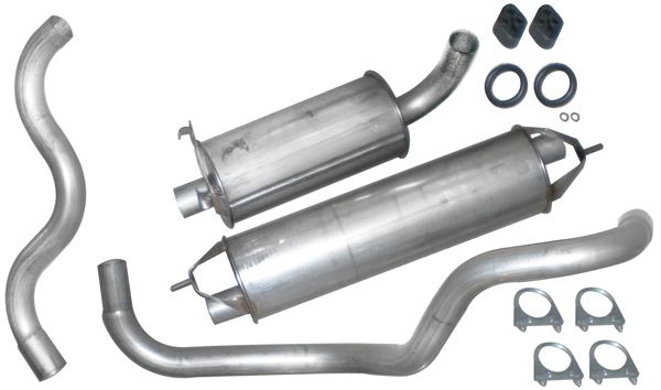 Exhaust system 200 87-93 stainless in the group Volvo / 240/260 / Fuel/exhaust system / Exhaust system / Exhaust system 240 D20/D24 at VP Autoparts AB (VOK50902)