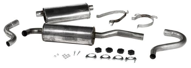 Exhaust system 740 GL/GLE/GLT 91-93 SS in the group Volvo / 940/960 / Fuel/exhaust system / Exhaust system / Exhaust system 940 B200/B230F/G/FB/FD at VP Autoparts AB (VOK94002)